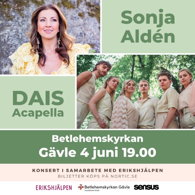 Konsert med Sonja Aldén & vokalgruppen DAIS