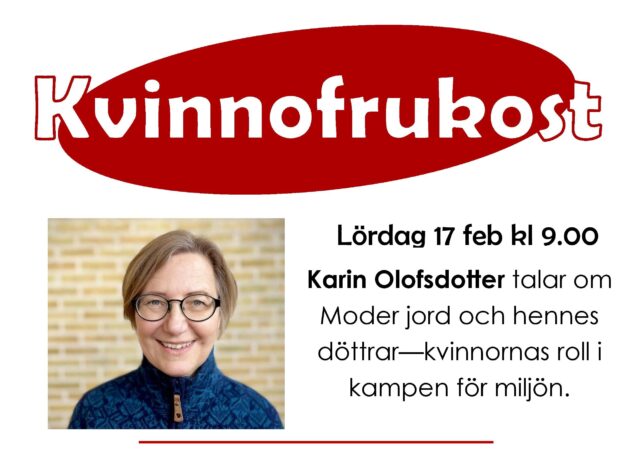 Kvinnorfrukost 17 februari – Karin Olofsdotter