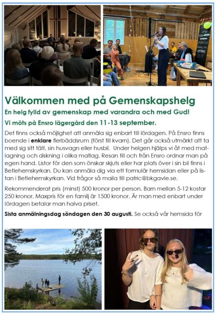 GEMENSKAPSHELG